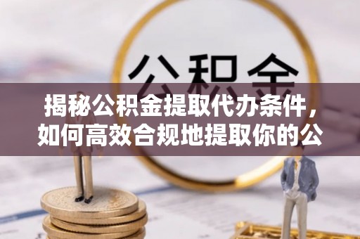 恩施揭秘公积金提取代办条件，如何高效合规地提取你的公积金