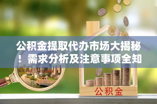 恩施公积金提取代办市场大揭秘！需求分析及注意事项全知道