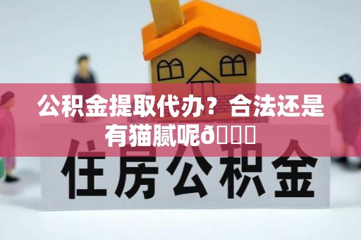恩施公积金提取代办？合法还是有猫腻呢😏