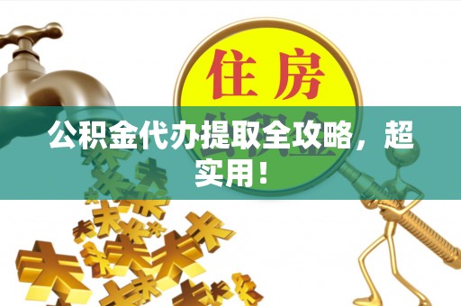 恩施公积金代办提取全攻略，超实用！