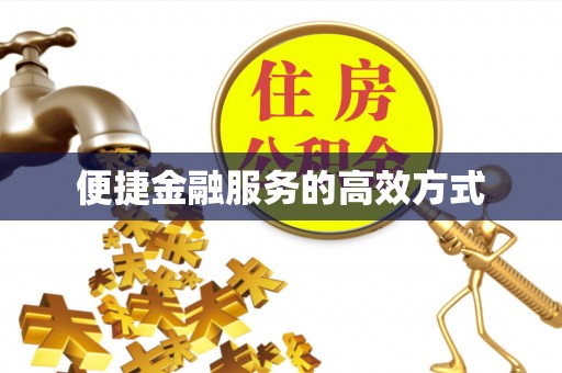 恩施便捷金融服务的高效方式